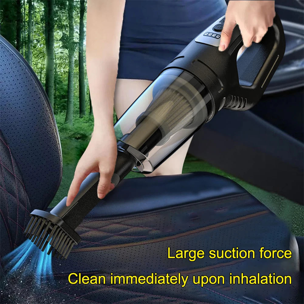 12W Car Cordless Vacuum Cleaner Portable Handheld Vacuum Powerful Suction Mini Vacuum Cleaner USB Rechargeable for Vehicle/Home 9~12days