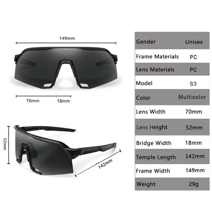 New Style Outdoor Sports Sunglasses Oversize Windproof Goggles for Men And Women Cycling Bicycle Road Hiking Camping 10~13days