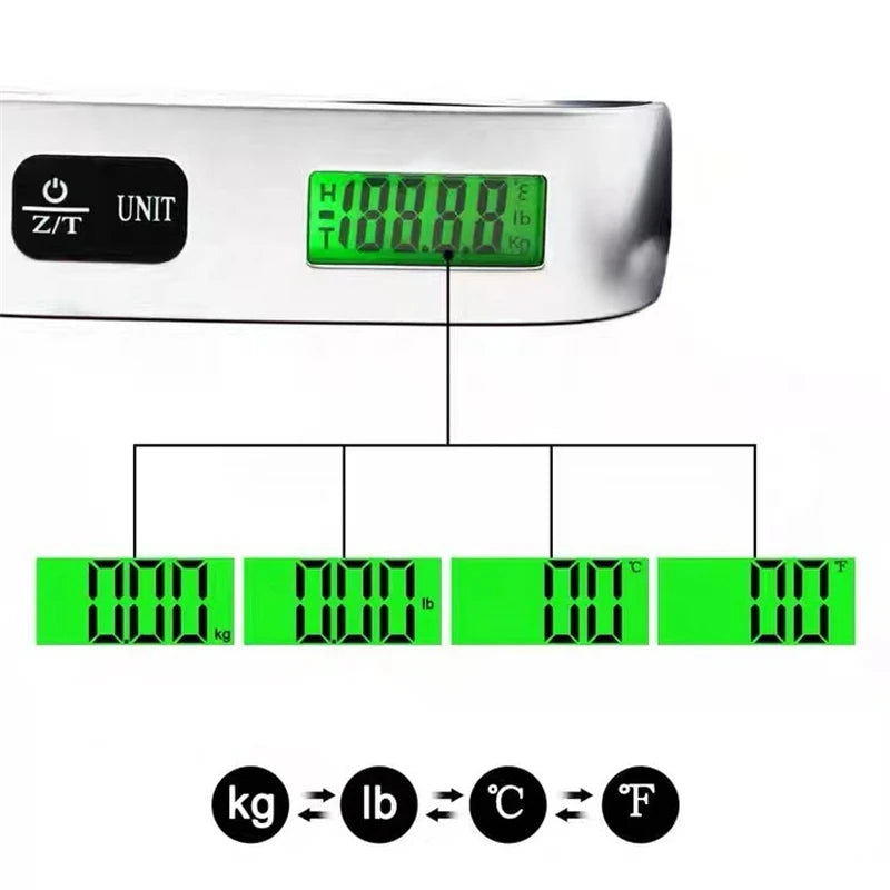Portable Scale Digital LCD Display 110lb/50kg 7~11days