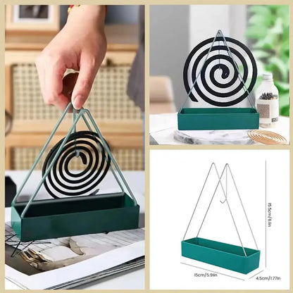 Mosquito Coil Holder Incense Holders Plastic Black Coil Incense Burner Frame Creativity Incense Bracket For Household 9~12days