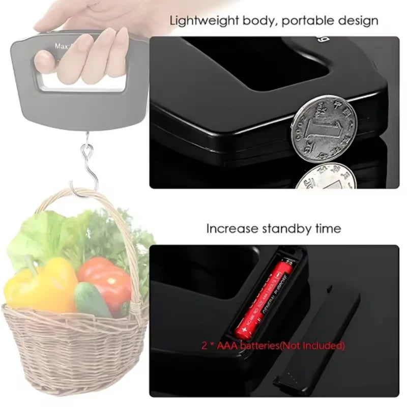 50kg/10g Digital Luggage Scale Electronic 7~12days