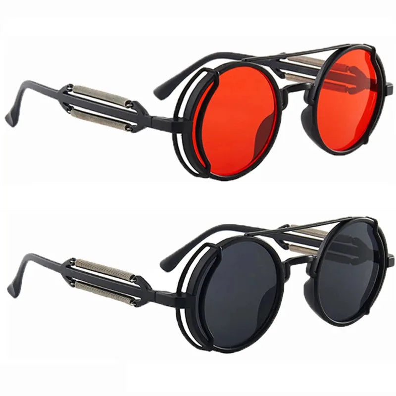 Steampunk Sunglasses UV400 Round Frame 10~13days
