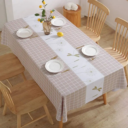 Modern Concise Style Pattern Waterproof Rectangular Polyester Tablecloth 9~13days