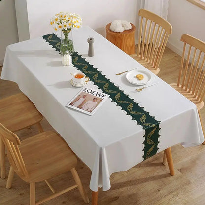 Modern Concise Style Pattern Waterproof Rectangular Polyester Tablecloth 9~13days