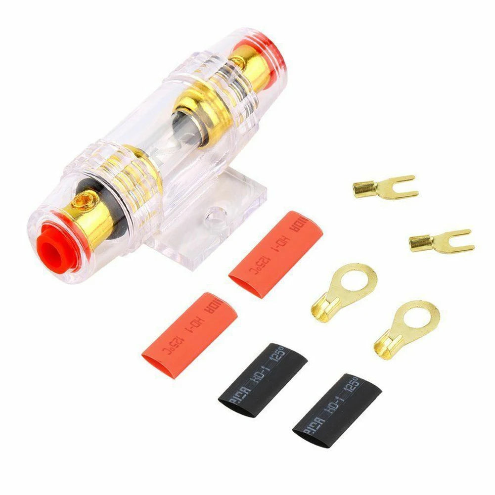 1500W Car Audio Speakers Wiring Kit 8GA 60AMP Subwoofer Power Amplifier AMP Wiring Fuse Holder Wire Cable for Car Modification 7~10days