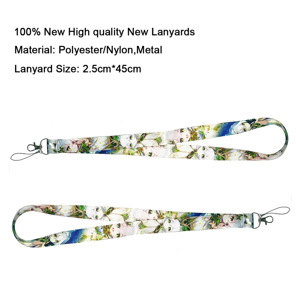 Anime Neck Strap Lanyards Keychain ID Card Pass Hang Rope Lariat Lanyard Key Chain Key Ring Badge Holder Accessories Gifts 7~11days