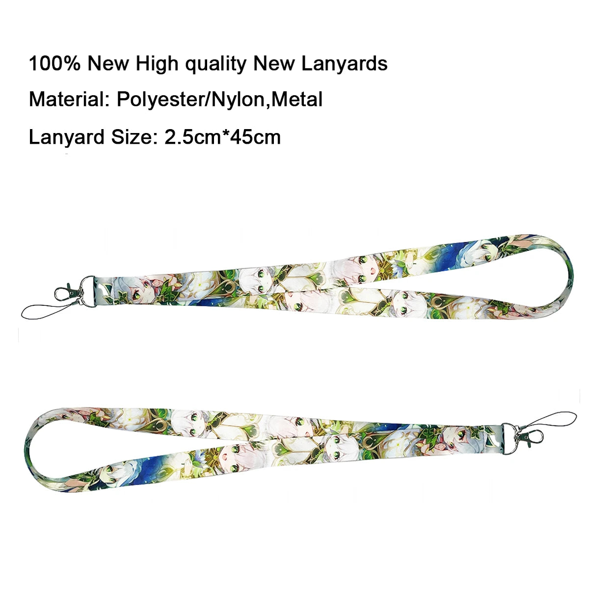 Anime Neck Strap Lanyards Keychain ID Card Pass Hang Rope Lariat Lanyard Key Chain Key Ring Badge Holder Accessories Gifts 7~11days