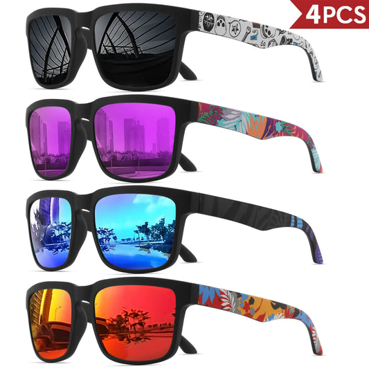 4PCS Square Sports Sunglasses 9~13days