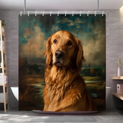 Funny Dog Shower Curtain 7~10days