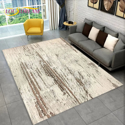 3D Wood Grain Retro Area Rug Large, Non-slip Floor Mat 7~16days