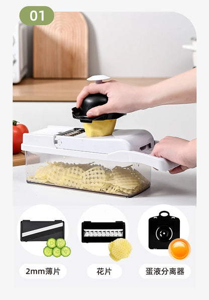 Kitchen Dicing Fruit Vegetable Cutter Grater Chopping Kitchen Gadgets 10~14days