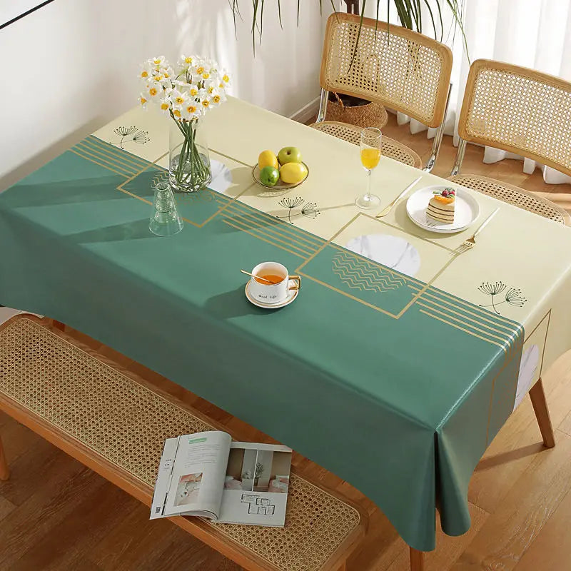 Modern Concise Style Pattern Waterproof Rectangular Polyester Tablecloth 9~13days