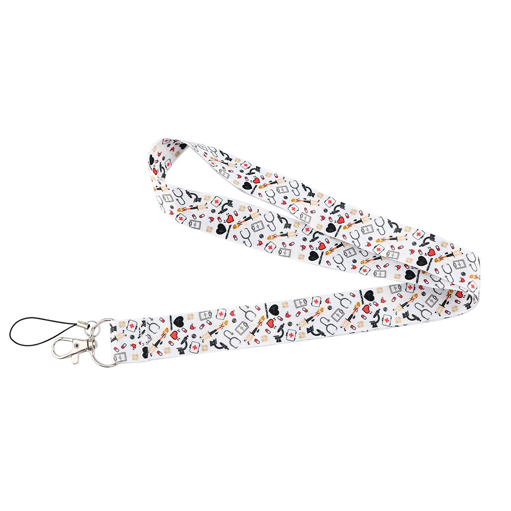 Medical Doctor Nurse Lanyards for Key Neck Strap For Card Badge Gym Key Chain Lanyard Key Holder DIY Hang Rope Keychain 7~11days