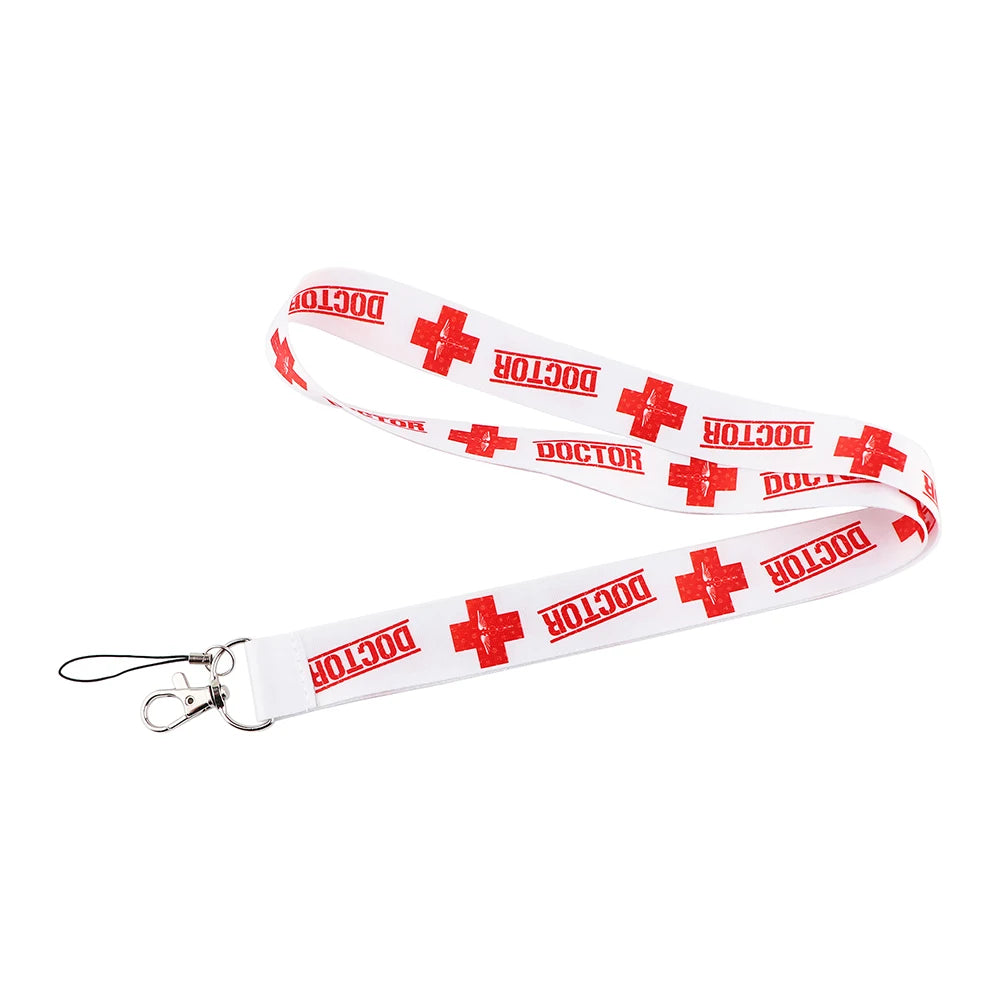 Medical Doctor Nurse Lanyards for Key Neck Strap For Card Badge Gym Key Chain Lanyard Key Holder DIY Hang Rope Keychain 7~11days