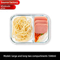 Glass Lunch Box Sealed Fresh-Keeping Box with Lid Portable Student Picnic Box Microwave-Heated Special Food Container Bento Box 5~9days