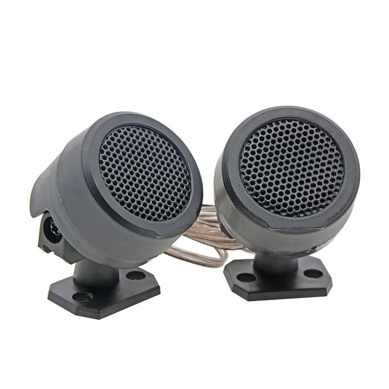 2 Pair Of 500w Pre-wired Dome Audio System Super Loud Tweeter Speakers For Auto Car 7~10days