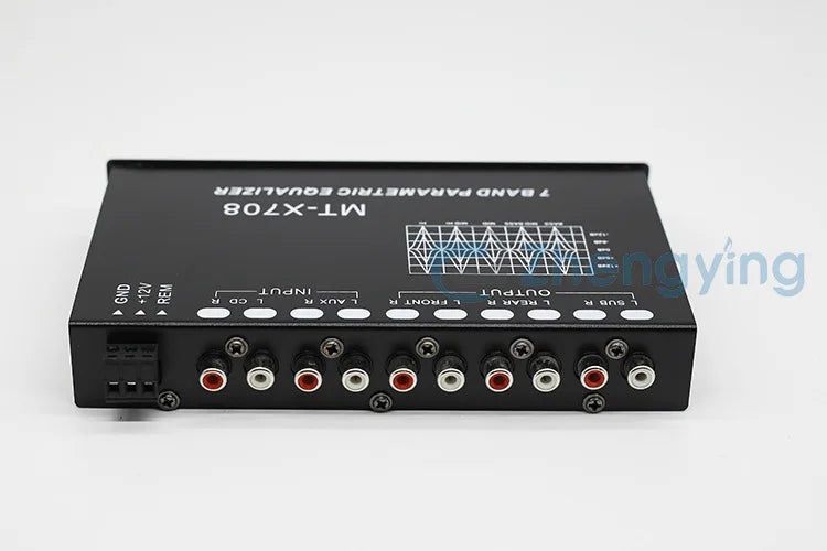 EQ7 Band Equalizer Car Audio 12V with CD AUX Input Select Switch Car Audio EQ Tuning Crossover Amplifier Parametric Equalizer EQ 7~10days