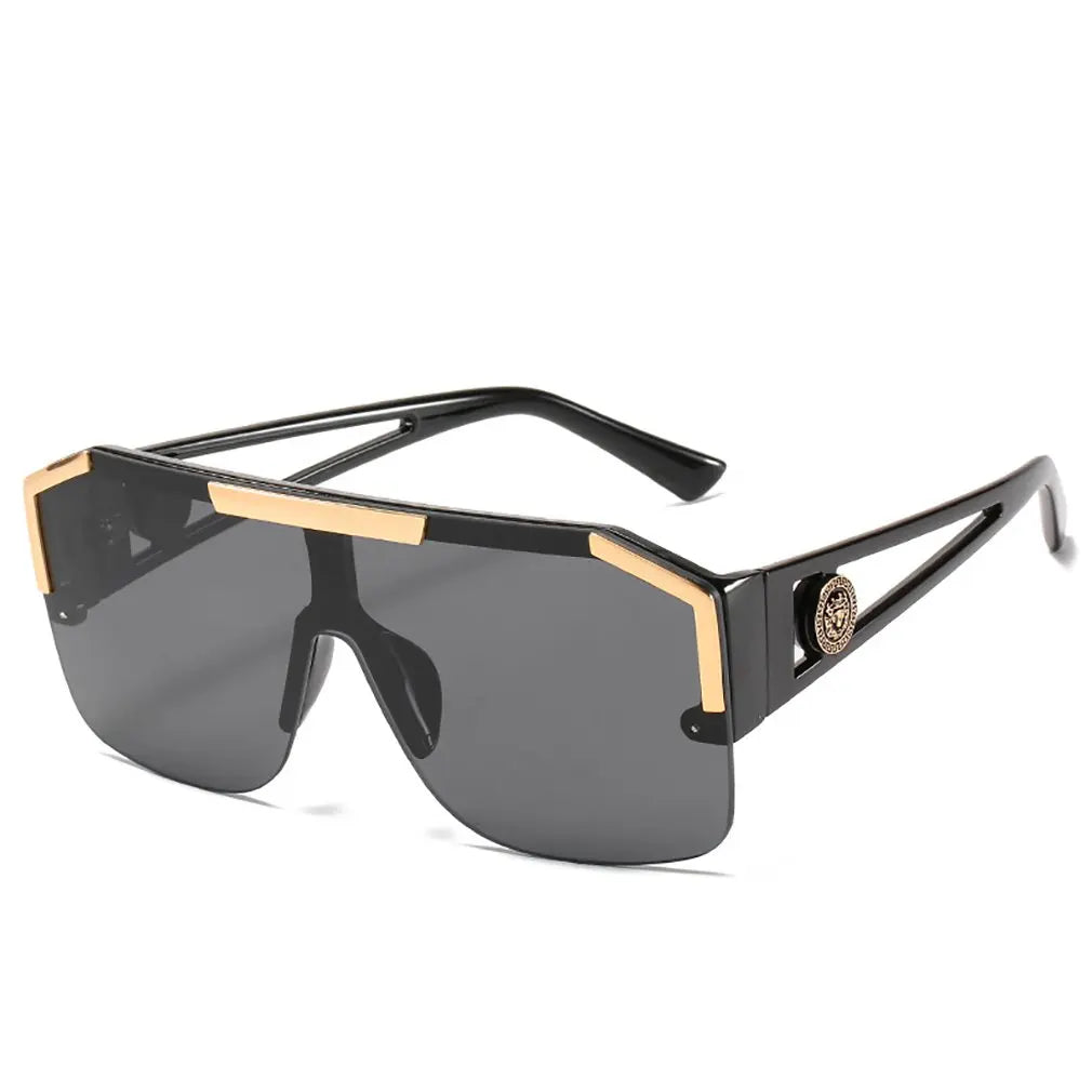 Luxury Big Square Sunglasses Women Female Oversized Black Shades UV400 7~11days