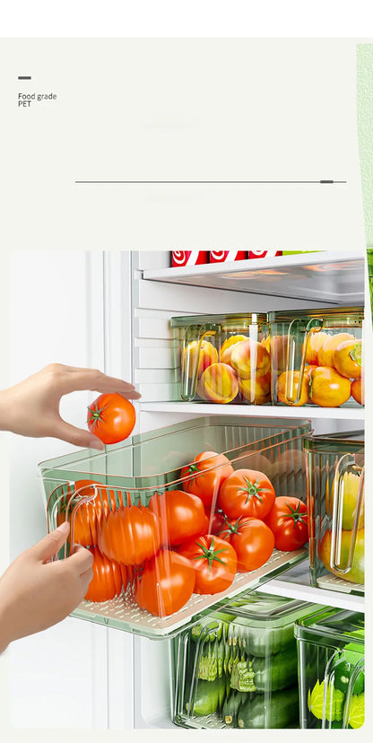 GIANXI Refrigerator Storage Box Food-grade Kitchen Special Storage Box Food Fruit And Vegetable Fresh-keeping Box 9~13days