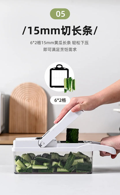 Kitchen Dicing Fruit Vegetable Cutter Grater Chopping Kitchen Gadgets 10~14days