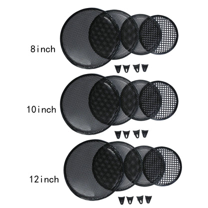 1pc Mesh Protector Easily Installation 8/10/12 Inch Metal Mesh Replacement Speaker Net Cover for Car Subwoofers and Loudspeakers 9~12days