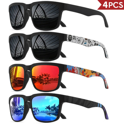 4PCS Square Sports Sunglasses 9~13days