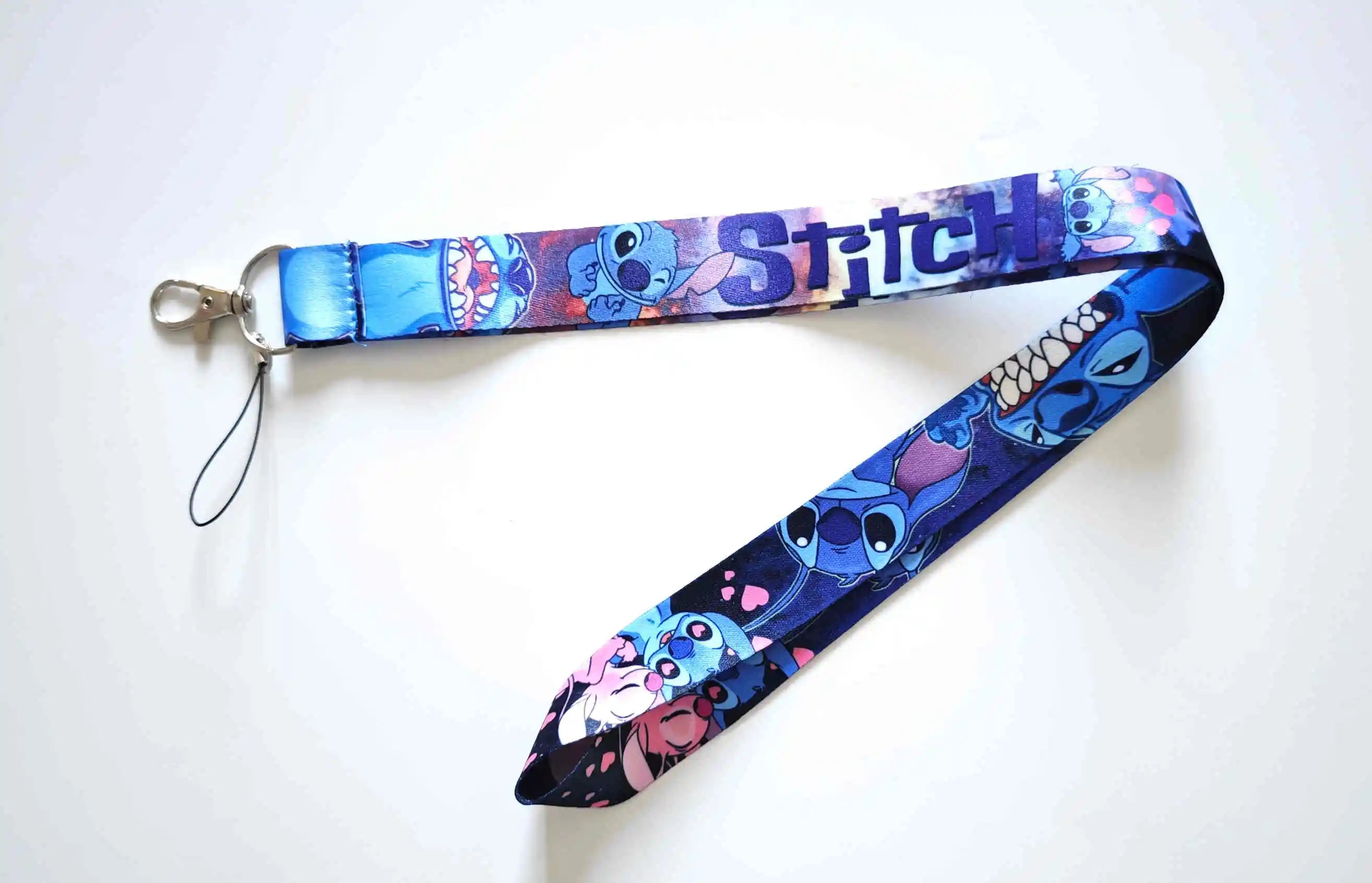 Potdemiel Disney Stitch Key Lanyard ID Badge Holders Animal Phone Neck Straps with Keyring Phone Accessories 7~13days