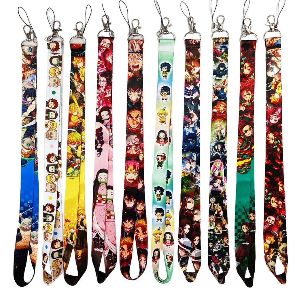Anime Neck Strap Lanyards Keychain ID Card Pass Hang Rope Lariat Lanyard Key Chain Key Ring Badge Holder Accessories Gifts 7~11days