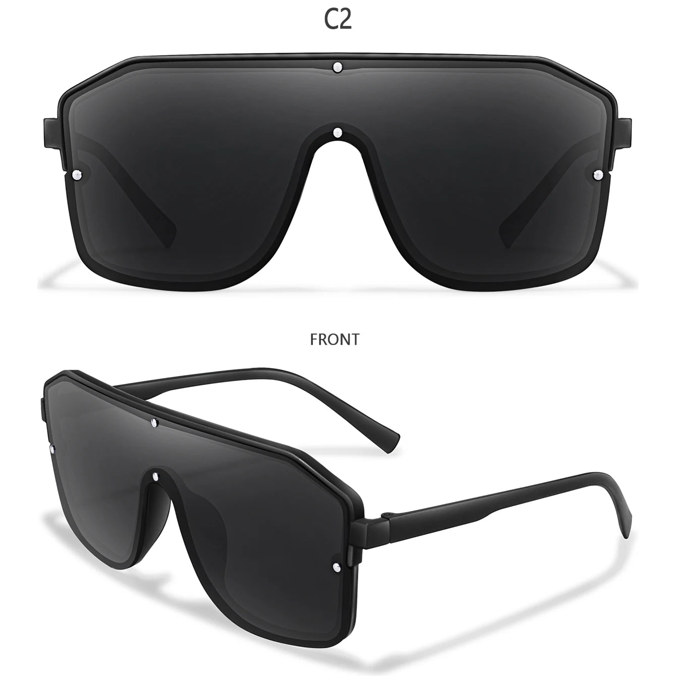 Square Big Frame Sunglasses Men/Women 10~13days