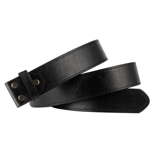 Men's PU leather Belt without buckle DIY Belt accessories 3.8cm 9~14days