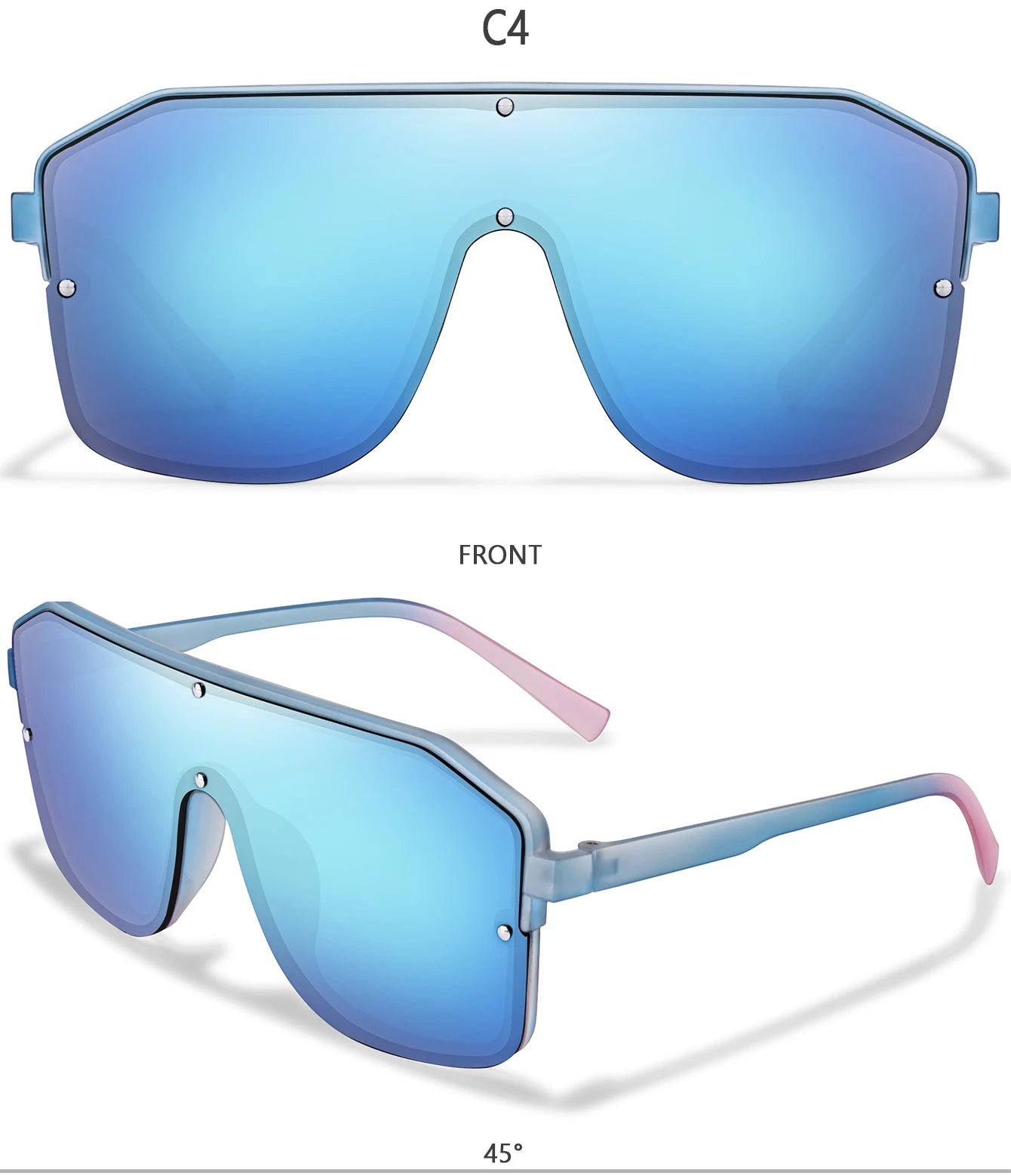 Square Big Frame Sunglasses Men/Women 10~13days