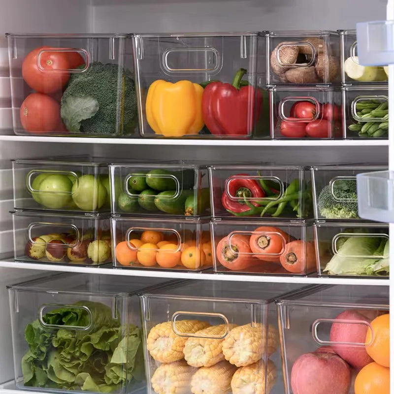 Refrigerator Organizer Bin Food Refrigerator Organizer Fridge Storage Box Organizers Plastic Food Storage kitchen Organizers 5~8days