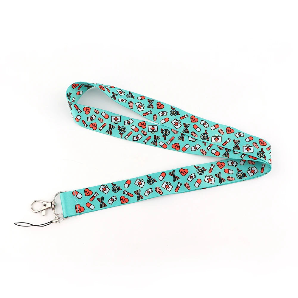 Medical Doctor Nurse Lanyards for Key Neck Strap For Card Badge Gym Key Chain Lanyard Key Holder DIY Hang Rope Keychain 7~11days