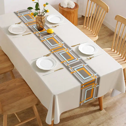 Modern Concise Style Pattern Waterproof Rectangular Polyester Tablecloth 9~13days