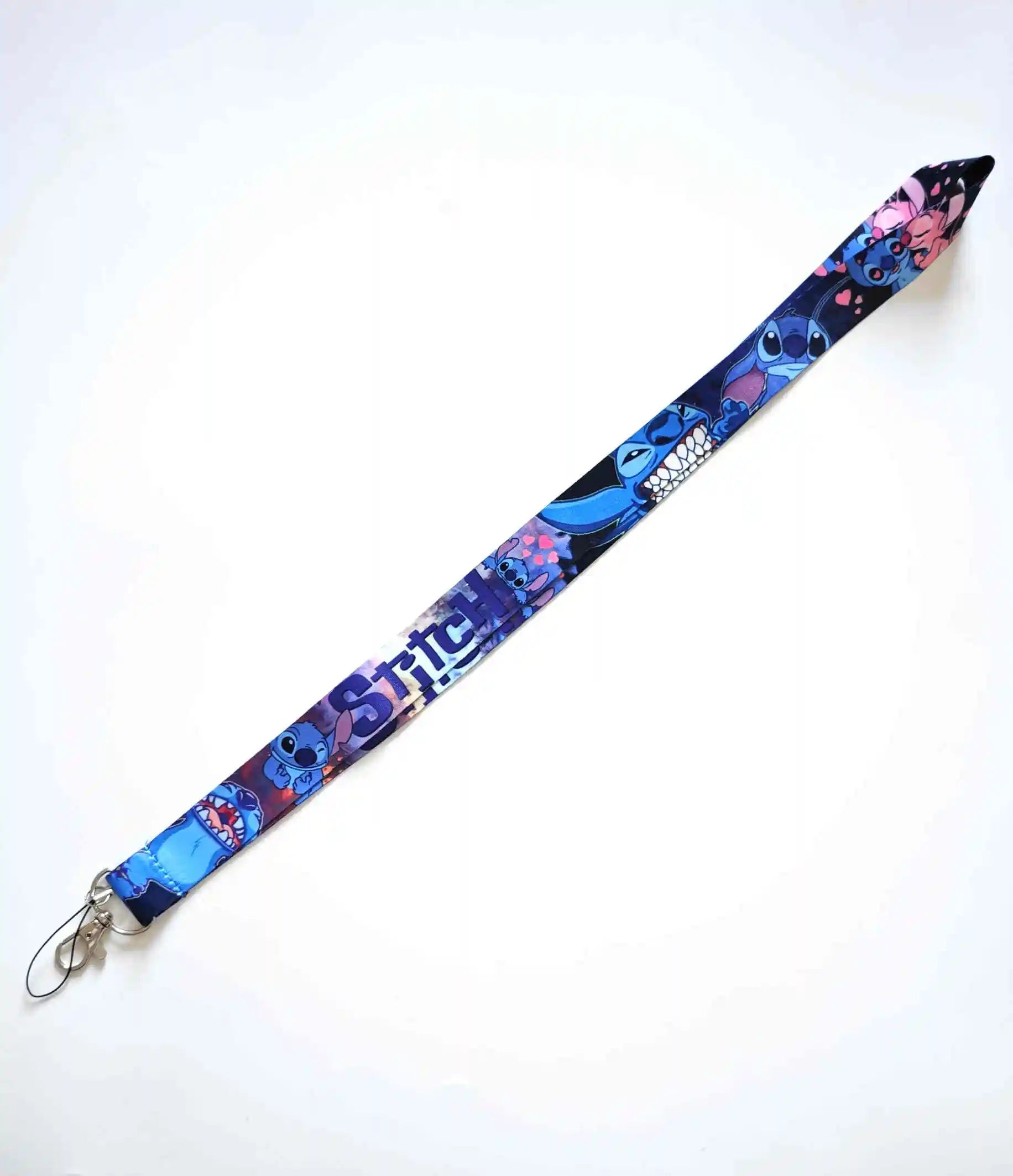 Potdemiel Disney Stitch Key Lanyard ID Badge Holders Animal Phone Neck Straps with Keyring Phone Accessories 7~13days