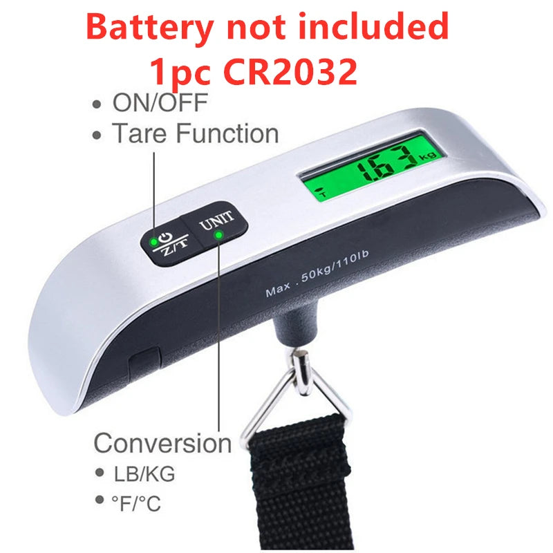 Portable Scale Digital LCD Display 110lb/50kg 7~11days