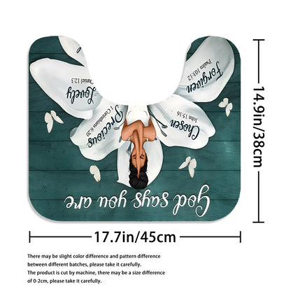 God Says, 1/4 Piece Shower Curtain Set,11~15days