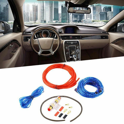 Audio Speakers Wiring AUX Kit 1500W 60 AMP Fuse 8GA Power Cable Cars Audio Wire Copper Clad Aluminum Car Electronic Accessories 7~10days