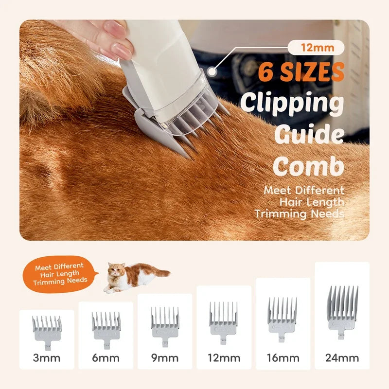 Dog Grooming Vacuum & Grooming Kit with 2.5L Capacity Larger Pet Hair Dust Cup Brush Vacuum