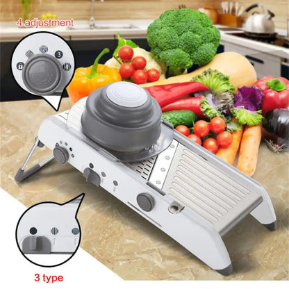 Mandoline  Vegetable Cutter Slicer Manual Professional Grater With Adjustable 304 Stainless Steel Blades Vegetable Kitchen Tool 7~10days