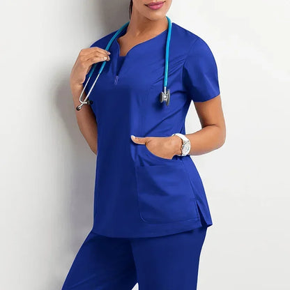 Surgical Uniforms Woman Scrub Set Top + Pant 3~8days