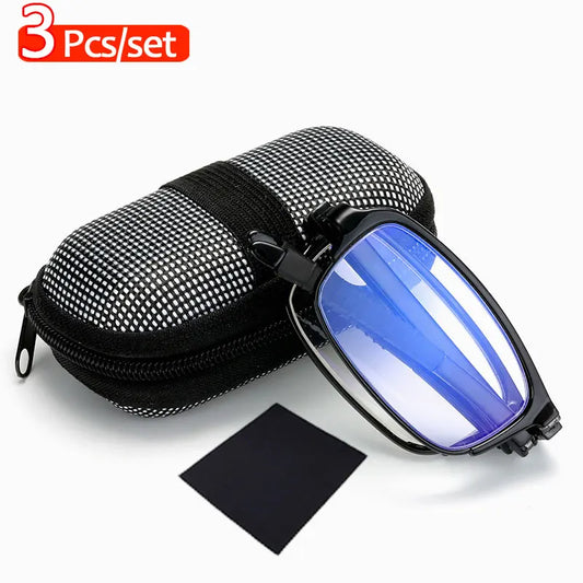 3Pcs Folding Reading Glasses with Case 9~16days