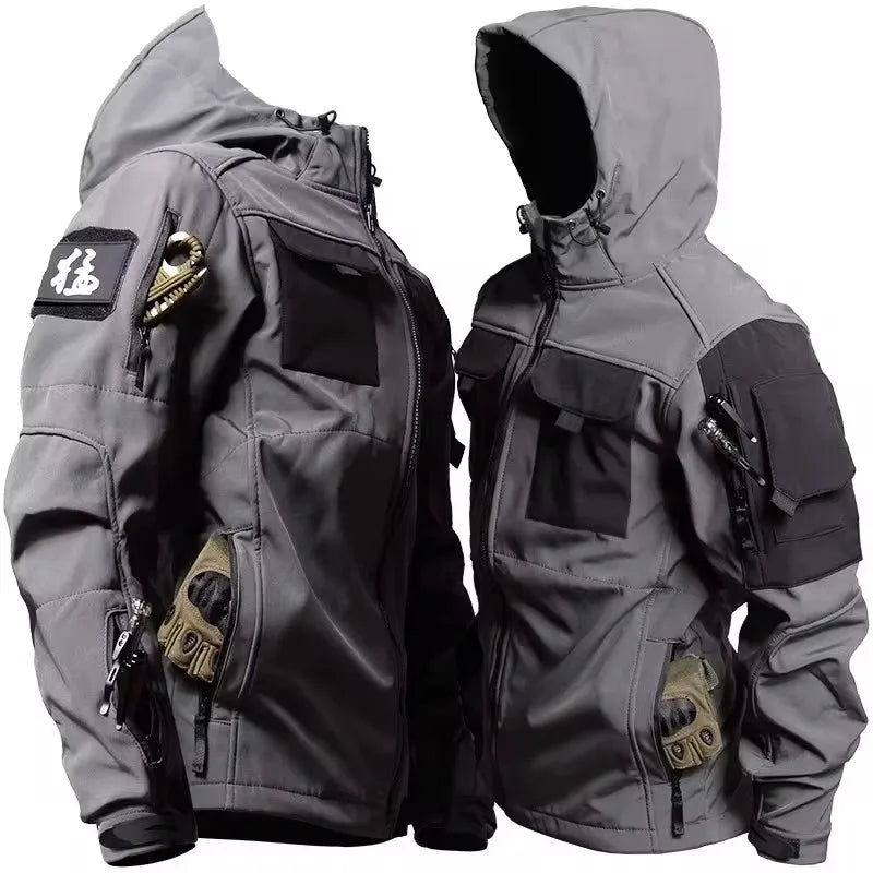 Tactical Jackets Men Outdoor Waterproof Hood Windbreaker 10~16days