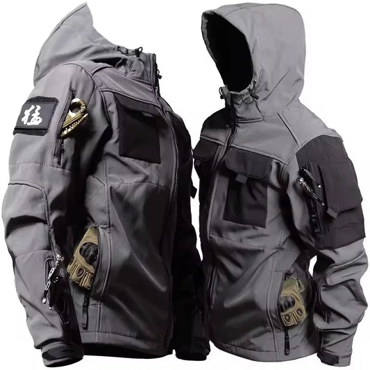 Tactical Jackets Men Outdoor Waterproof Hood Windbreaker 10~16days