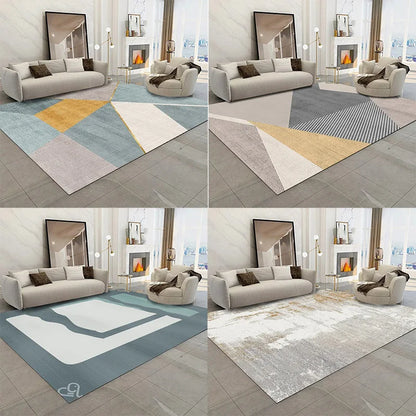 Geometric Square Pattern Decoration Floor Mats 7~16days