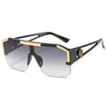 Luxury Big Square Sunglasses Women Female Oversized Black Shades UV400 7~11days