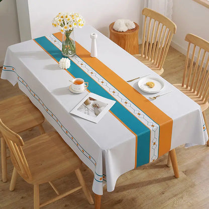 Modern Concise Style Pattern Waterproof Rectangular Polyester Tablecloth 9~13days