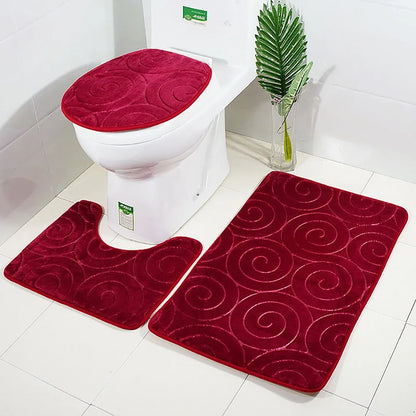 Set of 3 Bathroom Bath  Cobblestone Mat Set Cobblestone 9~13days