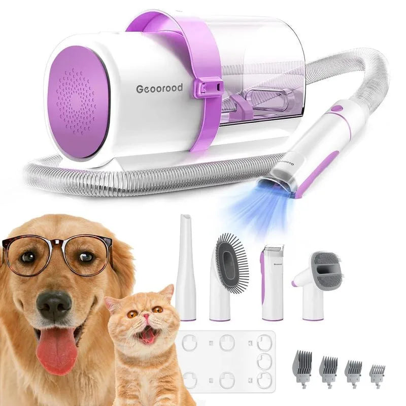 Dog Grooming  Vacuum, 2.5L Dog Vacuum Brush for Shedding Grooming, 4-in-1 Pet Grooming Vacuum, Dog Hair Vacuum Groomer