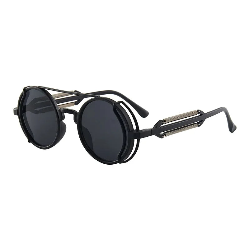 Steampunk Sunglasses UV400 Round Frame 10~13days